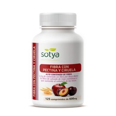 Fibra con ciruela y pectina plus 125u Comprimidos 600 mg