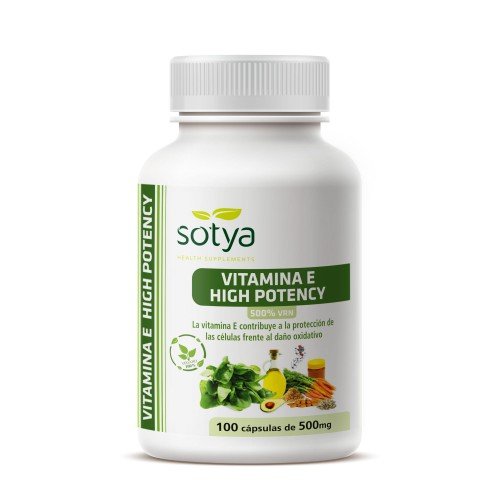 Vitamina E high potency 100u Capsulas 500 mg Sotya