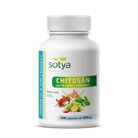 Chitosan + te verde + vitamina C 100u Capsulas 600 mg