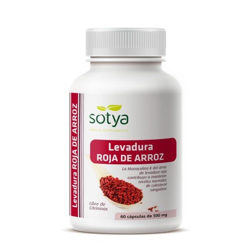 Levadura roja de arroz 60u Capsulas 500 mg Sotya