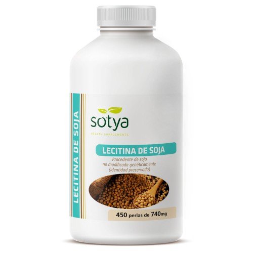 Lecitina de soja 450u Perlas 740 mg Sotya