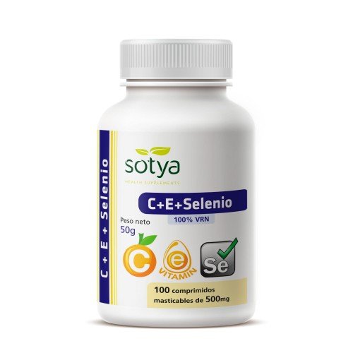 C+E+Selenio masticable 100u Comprimidos 500 mg Sotya