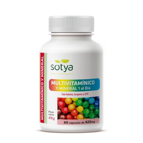 Multivitamanico y mineral 60u Capsulas 820 mg Sotya
