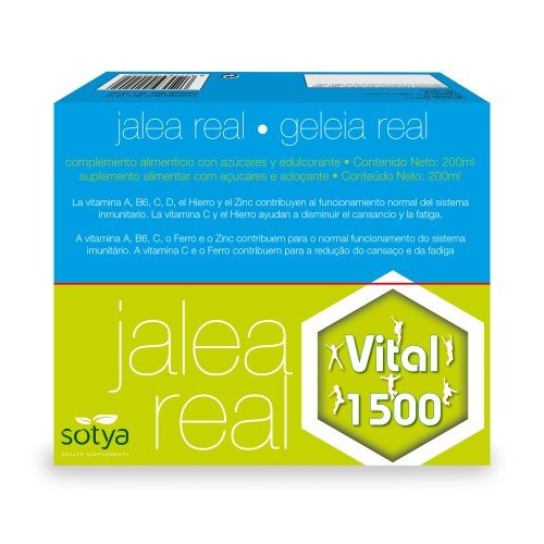 Jalea real vital 1500 (18) 20u Ampollas 10 ml Sotya