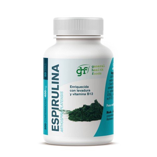 Espirulina Comprimidos 200u 400 mg GHF