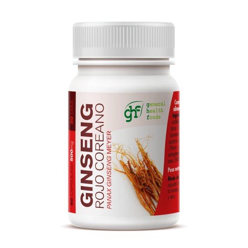 Ginseng rojo coreano Cápsulas 60u 500 mg GHF