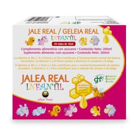 JALEA REAL INFANTIL SABOR FRESA AMPOLLAS 20U.