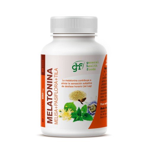 Melatonina plantas Cápsulas 60u 650 mg GHF