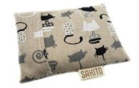 Sakito térmico para bebés con funda de gatos 16x12 220 gr