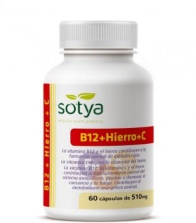 B12+Hierro+C 60u Capsulas 510 mg