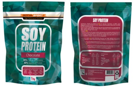 Proteina de soja 100% chocolate - Polvo 1 kg