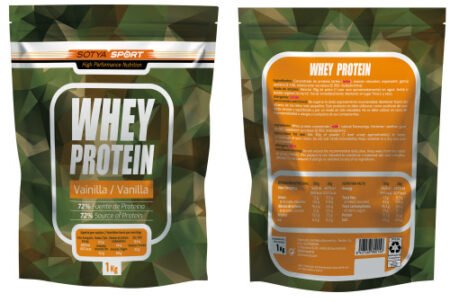 Proteina Whey 100% vainilla - Polvo 1 kg