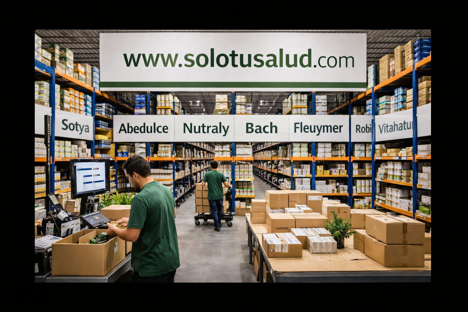 Preparación de pedidos en almacén SoloTuSalud